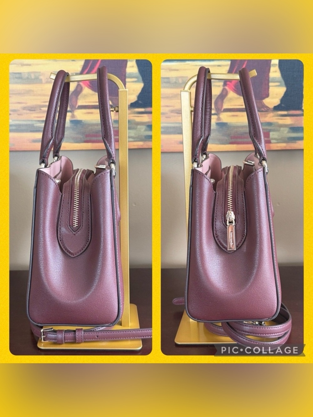 KATE SPADE ♠️ New York "Tippy" SMALL TRIPLE COMPARTMENT SATCHEL BAG 🌟EUC🌟 - Picture 7 of 17